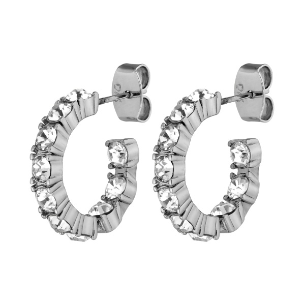 Dyrberg Kern Raquel Silver Earrings - Crystal